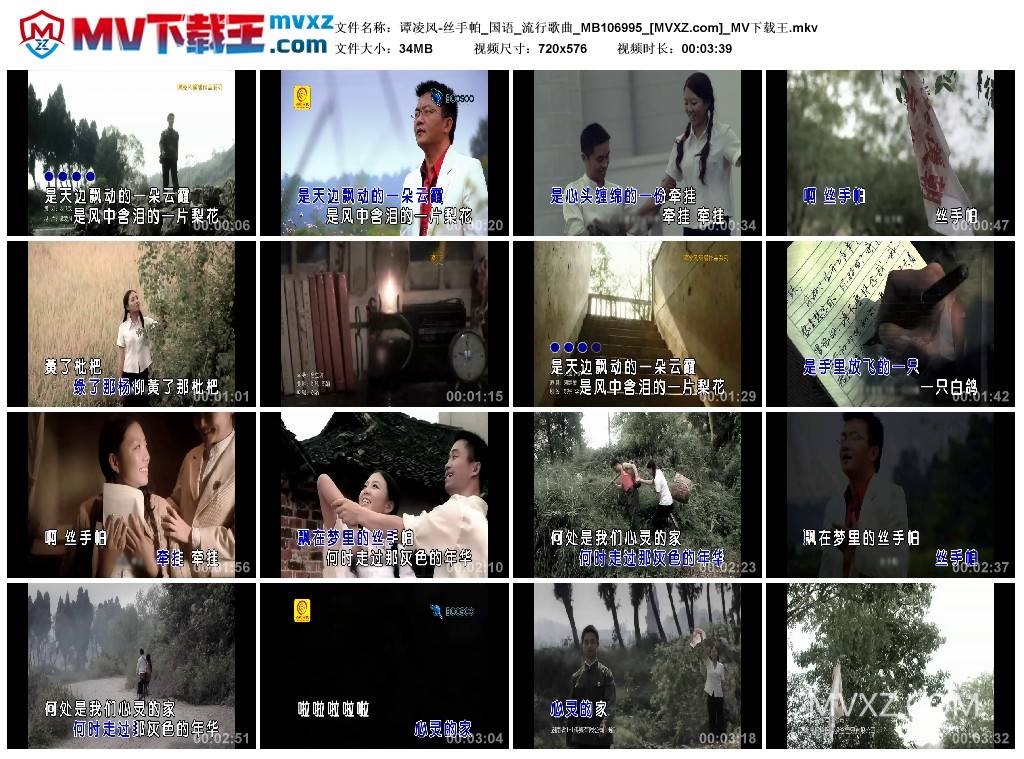 谭凌风-丝手帕_国语_流行歌曲_MB106995